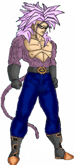Another what-if pic of Trunks as SSJ4. By Richard Murt.